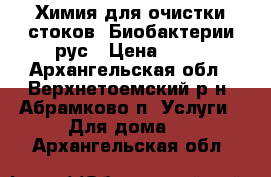 Химия для очистки стоков. Биобактерии.рус › Цена ­ 10 - Архангельская обл., Верхнетоемский р-н, Абрамково п. Услуги » Для дома   . Архангельская обл.